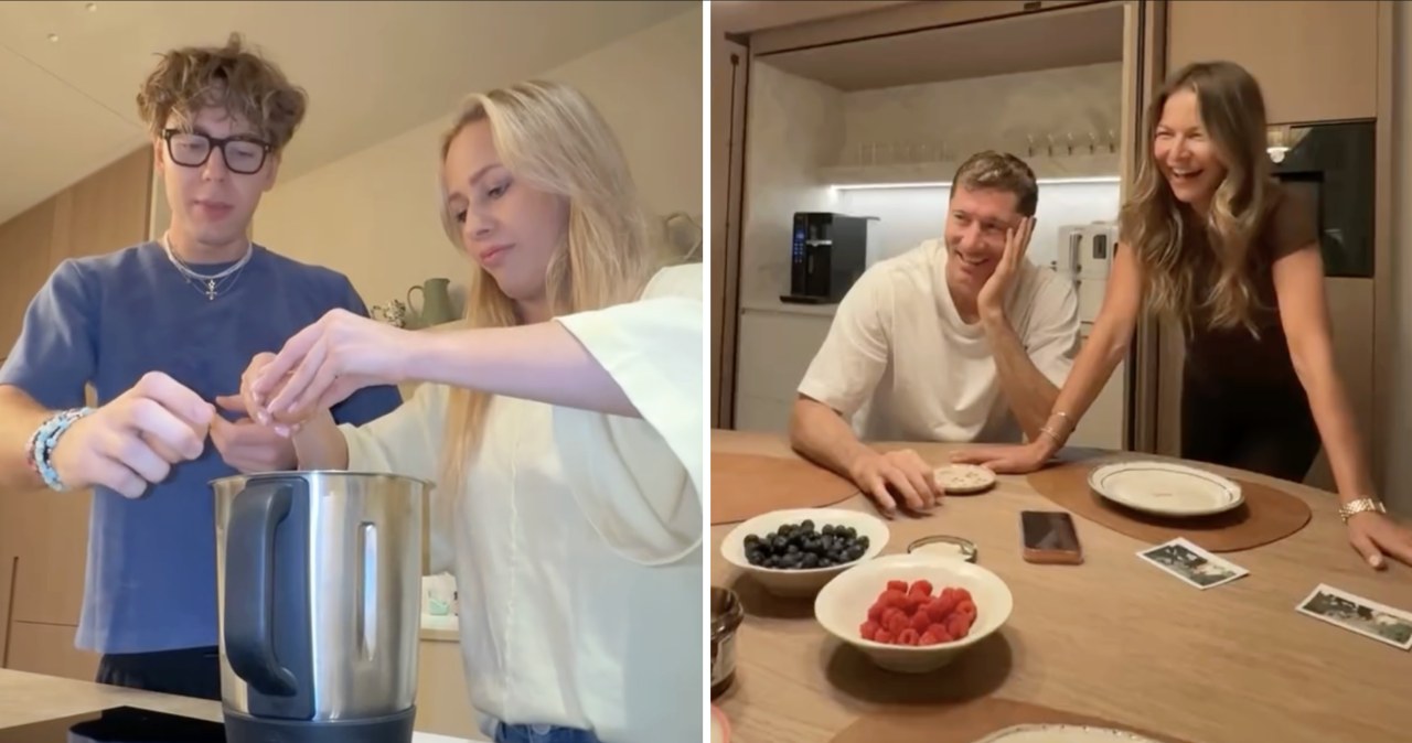 wiadomości,aktualności,Interia Niespodziewanie przejęli kuchnię Lewandowskich. Nagranie trafiło do sieci