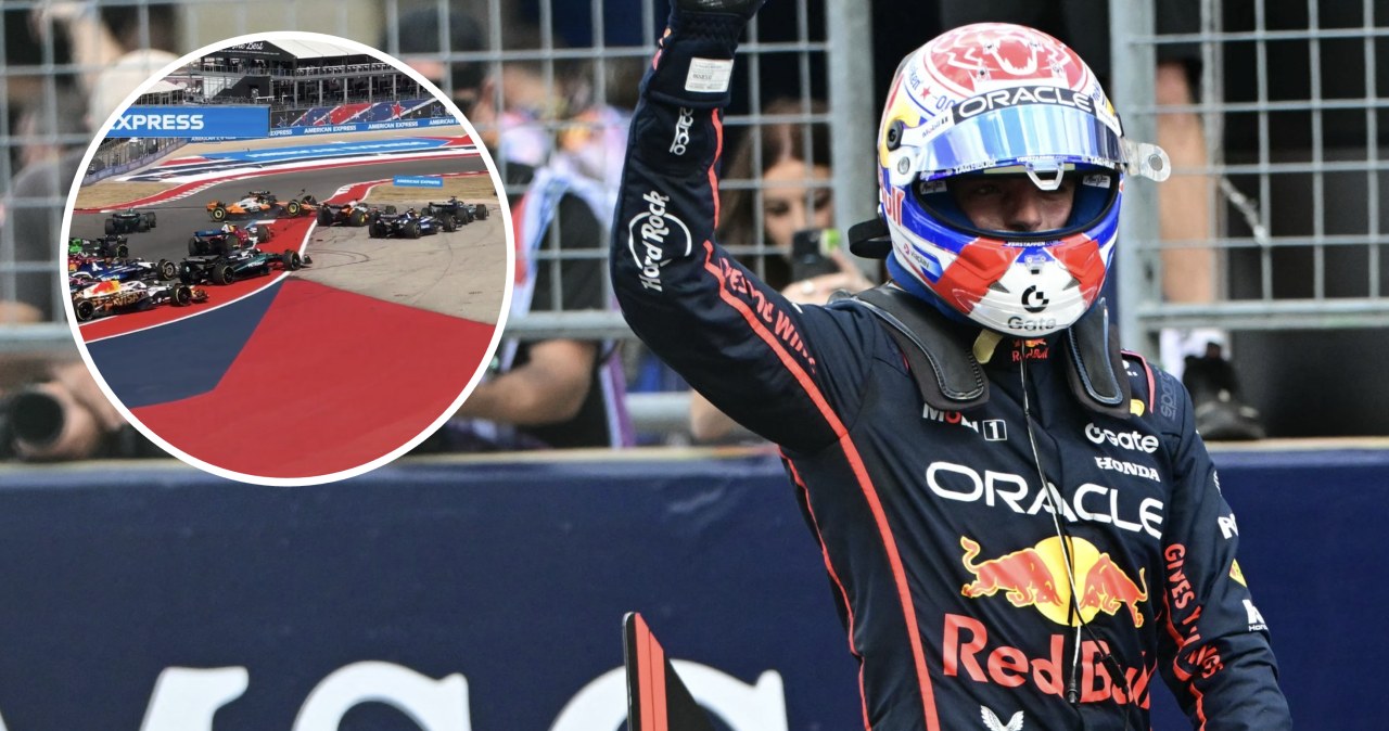 wiadomości,aktualności,Interia Emocje na COTA, kolizja tuż po starcie. Popis Verstappena w sprincie