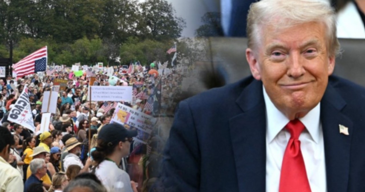 wiadomości,aktualności,Interia Donald Trump opublikował nagranie z błotem. Zakpił z milionów protestujących Amerykanów