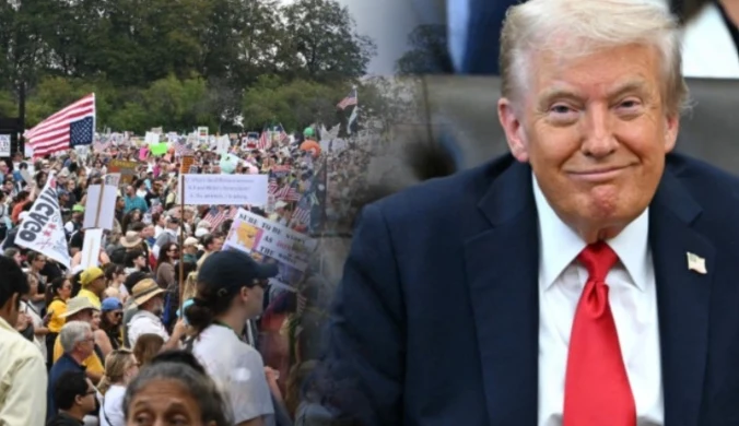 Trump zakpił z protestujących. Odpowiedział krótkim nagraniem