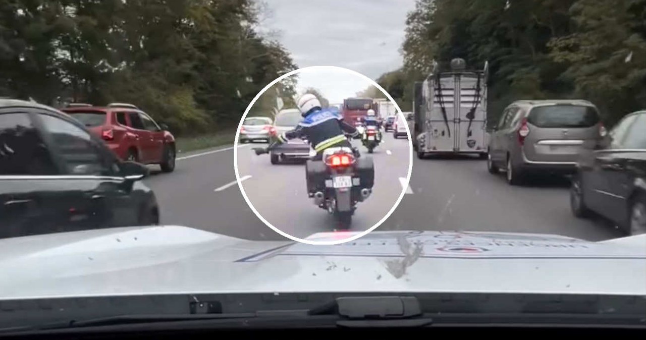 Policjanci pędzą na motocyklach i machają rękami. Tu liczy się każda sekunda wiadomości,aktualności,Interia Policjanci pędzą na motocyklach i machają rękami. Tu liczy się każda sekunda