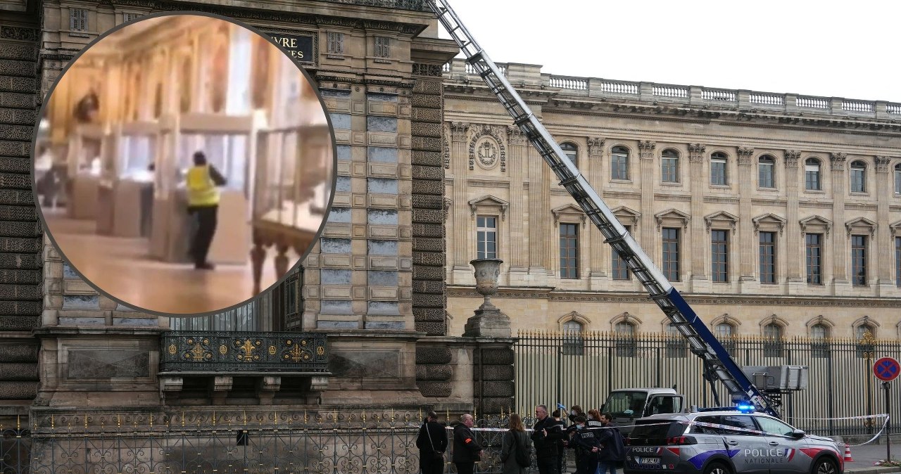 wiadomości,aktualności,Interia Sceny jak z filmu, napadli na Luwr. Pojawiło się nagranie z momentu kradzieży