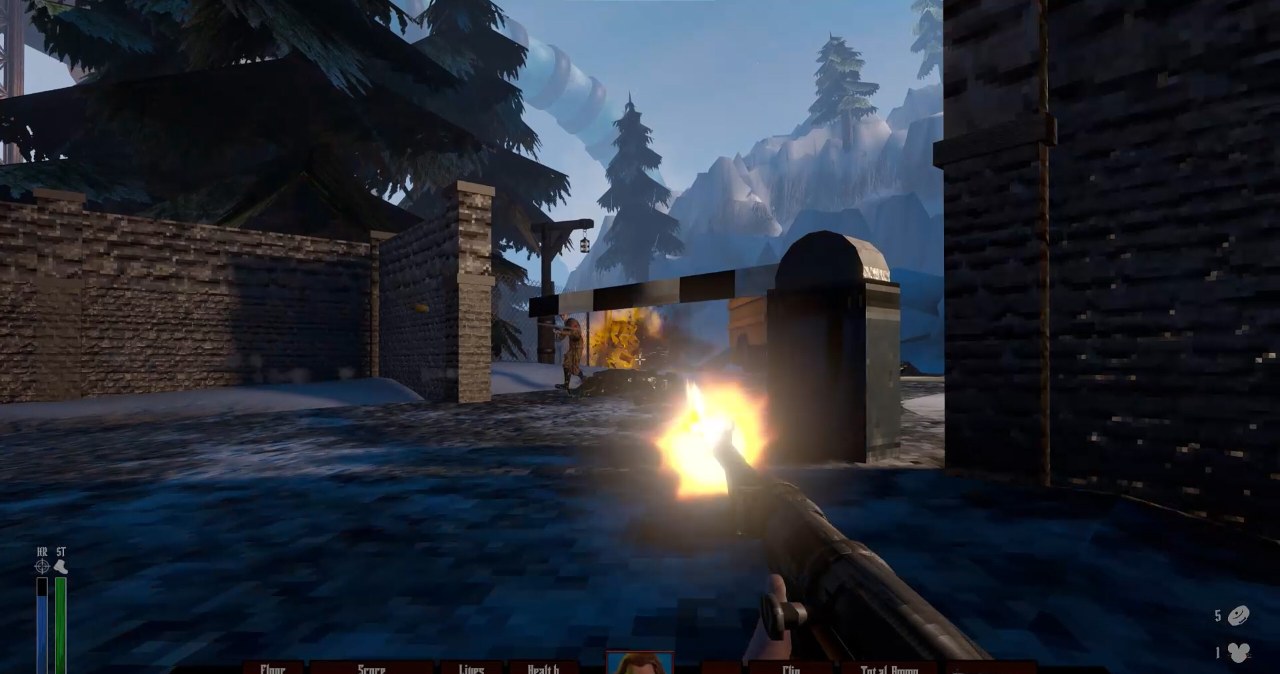 Darkenstein 3D to darmowa gra inspirowana DOOM-em i Wolfensteinem