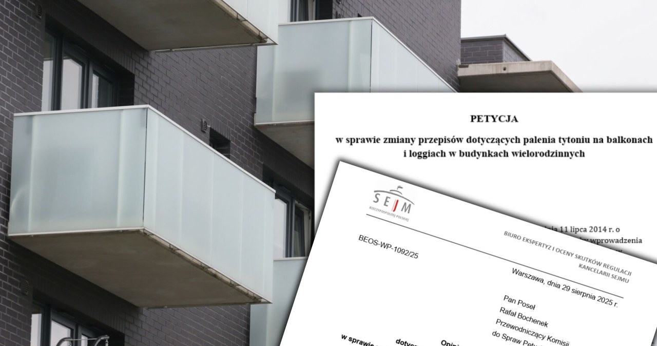 Zakaz palenia na balkonach w całej Polsce? Dokumenty zostały złożone