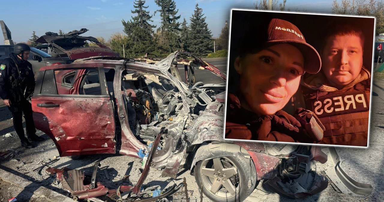 Tragedia w Ukrainie. Dziennikarka i operator kamery zginęli w ataku drona wiadomości,aktualności,Interia Tragedia w Ukrainie. Dziennikarka i operator kamery zginęli w ataku drona