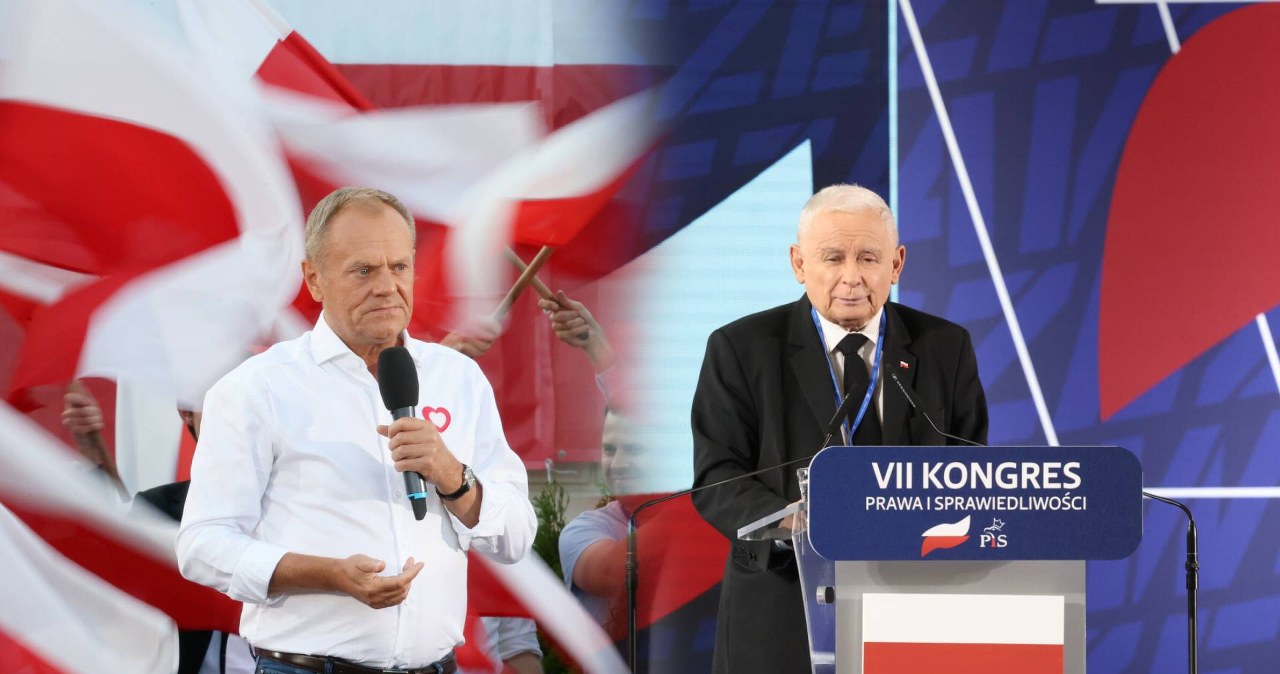 wiadomości,aktualności,Interia Na tym polega różnica między PiS a KO. Widać to wyraźnie przy okazji dwóch konwencji [OPINIA]