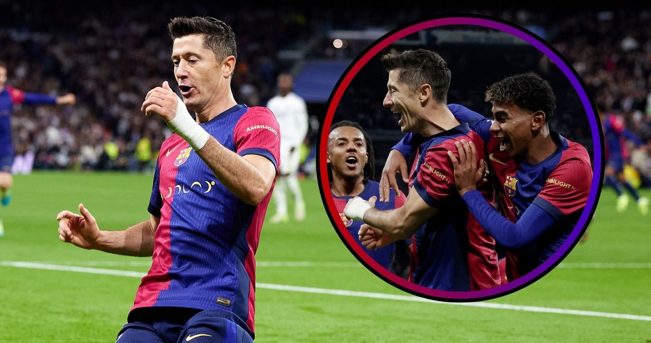 Koncert Lewandowskiego na Bernabeu. Polak pogrążył Real, plan Flicka wypalił
