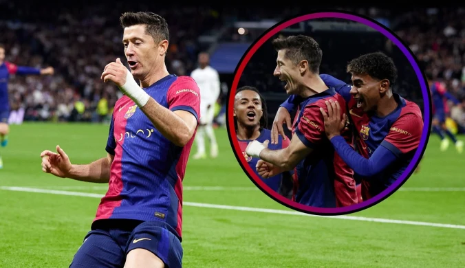 Koncert Lewandowskiego na Bernabeu. Polak pogrążył Real, plan Flicka wypalił