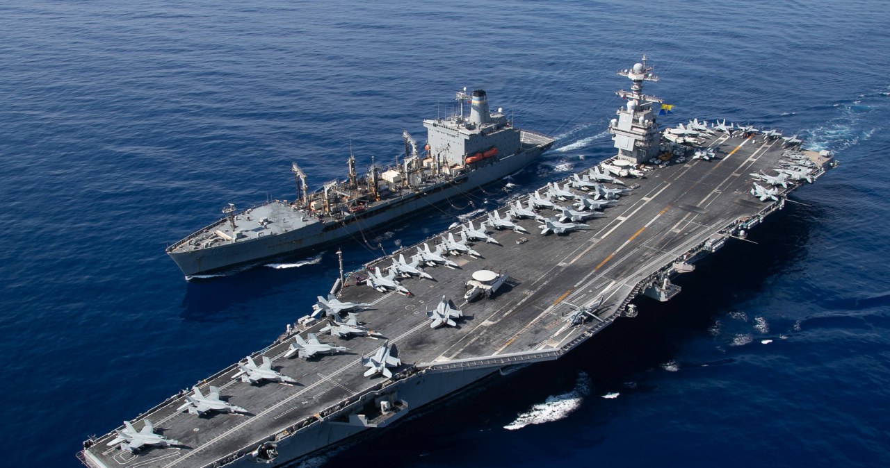 Amerykanie wysyłają lotniskowiec do walki z kartelami. USS Gerald R. Ford wkracza do akcji wiadomości,aktualności,Interia Amerykanie wysyłają lotniskowiec do walki z kartelami. USS Gerald R. Ford wkracza do akcji