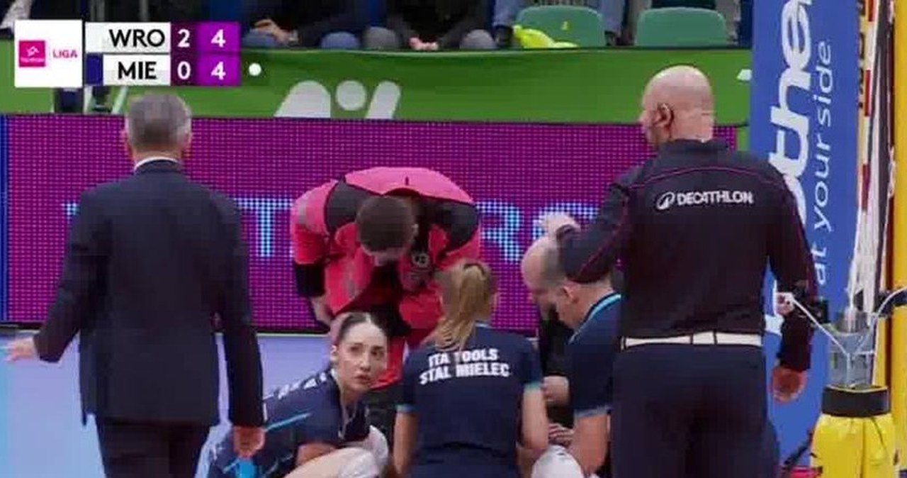 Dramat Polki w trzecim secie. Tuż po ataku rozległ się potężny krzyk