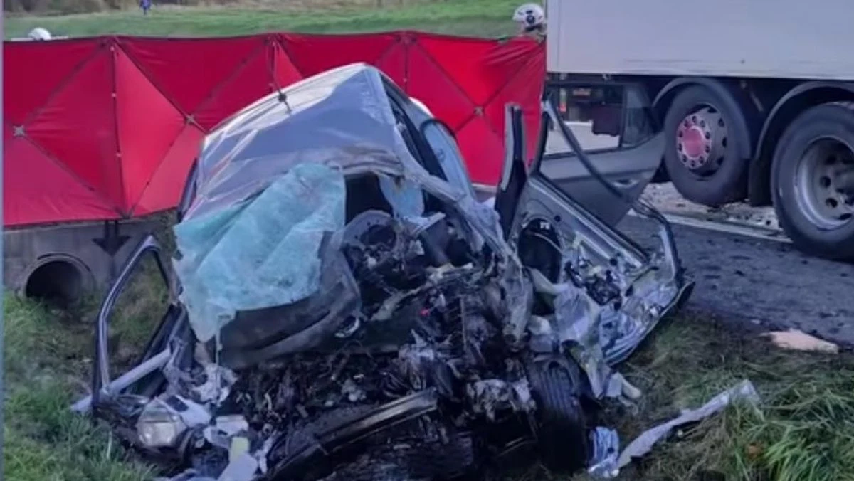 Tragiczny wypadek na drodze krajowej nr 94 w Bodzanowie w Małopolsce na odcinku Kraków-Bochnia. Samochód osobowy zderzył się tam z ciężarówką. Jak przekazała straż pożarna, w wypadku zginął około 40-letni mężczyzna. 