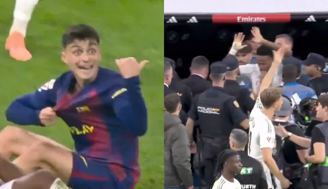 Awantura na Bernabeu. Szok, tak skończyło się El Clasico. Policja na murawie