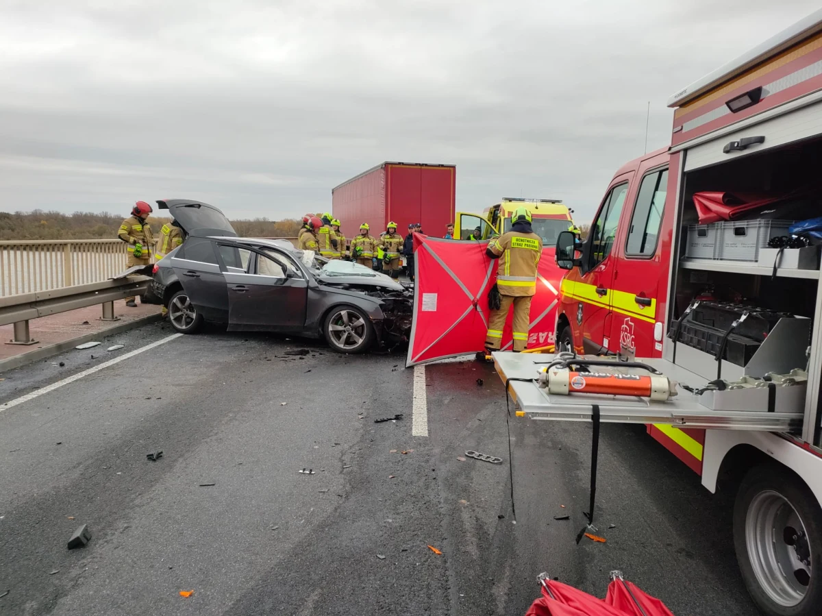 Poważne utrudnienia występowały przed południem na drodze krajowej nr 50. Na moście nad Wisłą między Nowym Kamionem a Wyszogrodem (woj. mazowieckie) doszło do śmiertelnego wypadku. Osobówka zderzyła się z ciężarówką. 