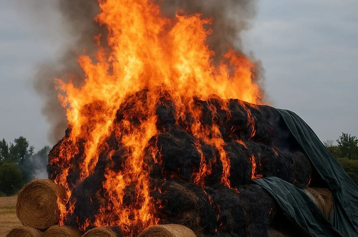 125 tys. zł - na taką ogromną kwotę oszacowano straty po podpaleniu, którego dokonał 13-latek w miejscowości Kunice w powiecie legnickim na Dolnym Śląsku. Spłonęło tam ponad 850 balotów siana przykrytych plandekami. Sprawą zajęła się policja i sąd rodzinny. 