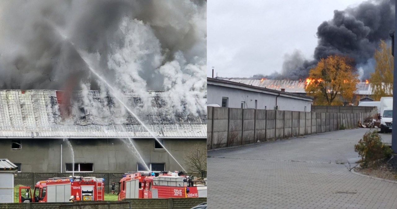 Wielki pożar zakładu meblarskiego na Śląsku. Na miejscu 41 zastępów straży wiadomości,aktualności,Interia Wielki pożar zakładu meblarskiego na Śląsku. Na miejscu 41 zastępów straży