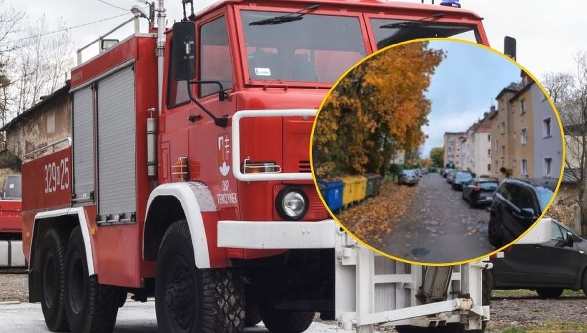 Jechali ratować życie. Auta zaparkowane po obu stronach odcięły drogę strażakom