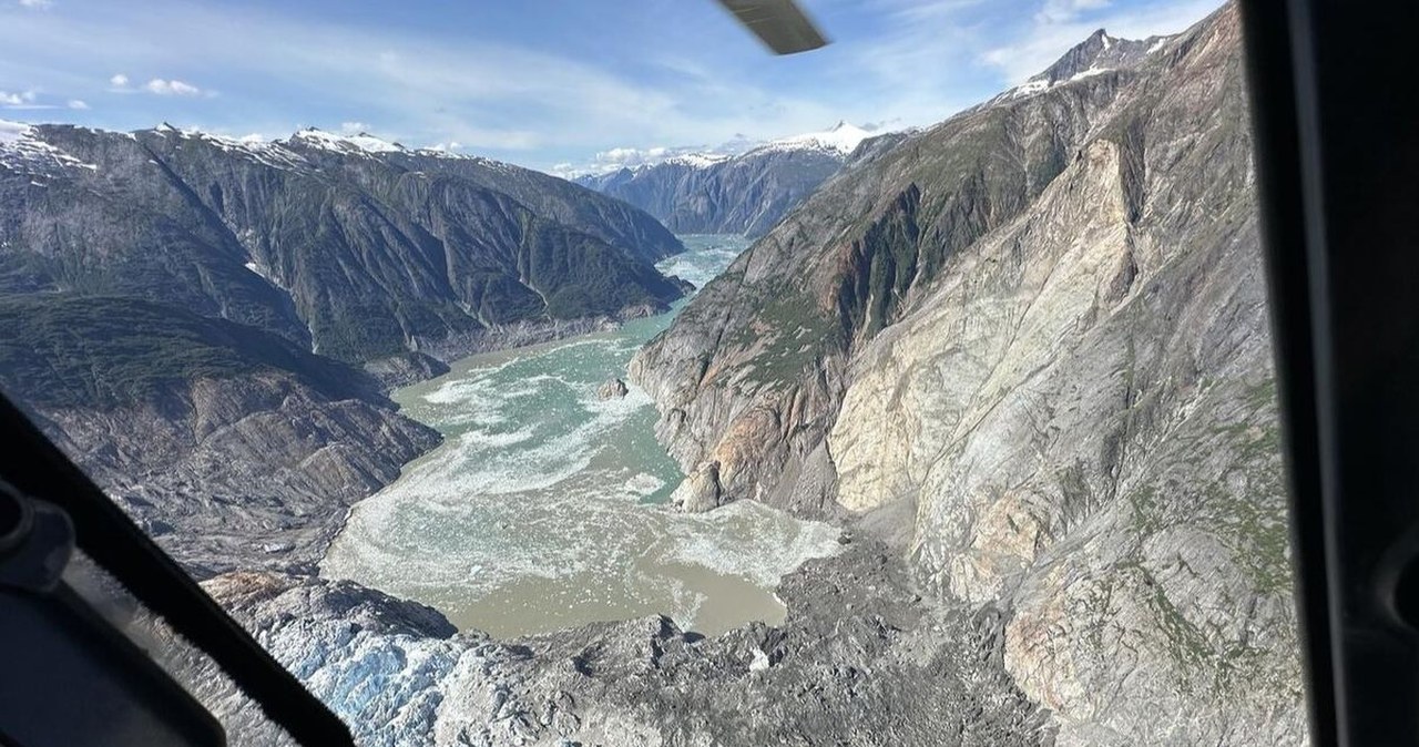 Pół kilometra wody w jednym uderzeniu. Megatsunami zmiotło fiord na Alasce