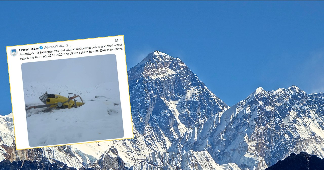 Śmigłowiec rozbił się w pobliżu "dachu świata". Miał zabrać turystów