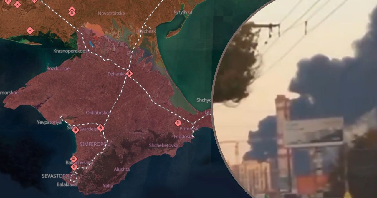 Kłęby dymu nad Krymem. Zniszczono najważniejszy element rosyjskiej obrony