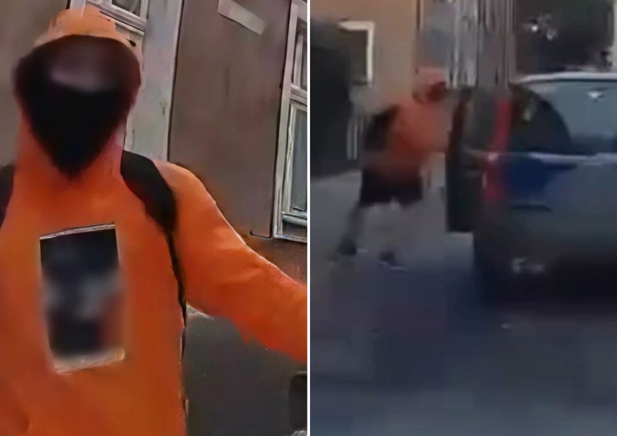 "Spider-Man z Kluczborka" zaatakował kierowcę. Scena jak z filmu, policja pokazała wideo