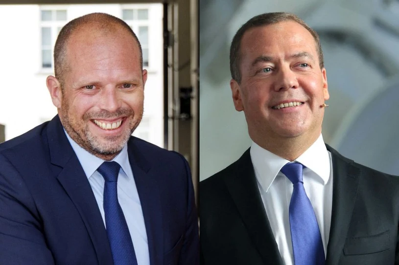 "Zniknie z mapy". Dmitrij Miedwiediew grozi krajowi NATO, minister odpowiada