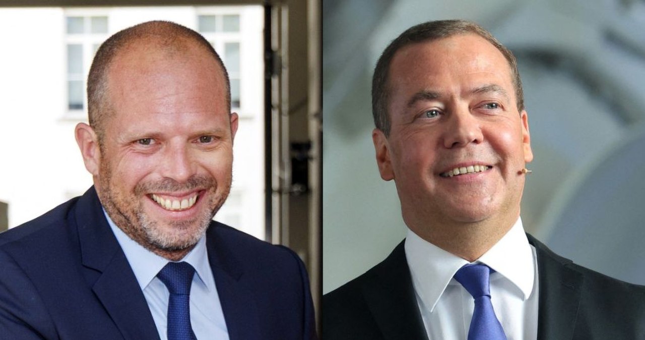 "Zniknie z mapy". Dmitrij Miedwiediew grozi krajowi NATO, minister odpowiada