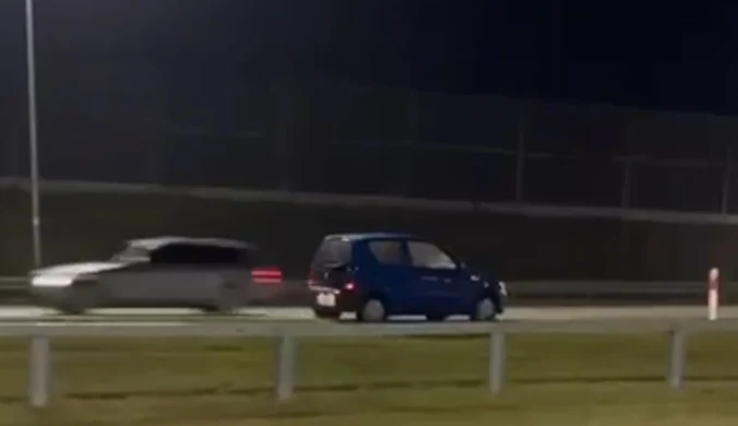 Seniorka gnała pod prąd na ekspresówce. Jest nagranie