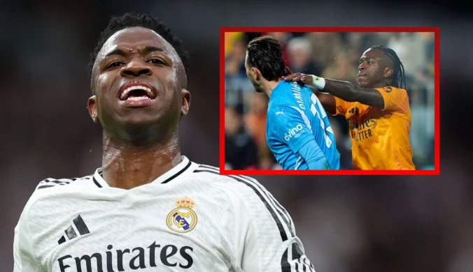 Koszmar Viniciusa. Uderzył rywala i wyleciał. Zmarnował karnego, wpadka Realu