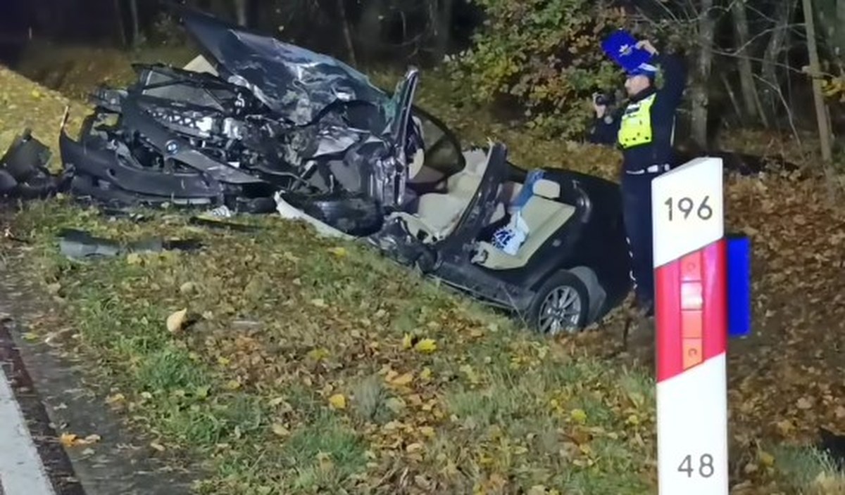 Nagle zjechał na przeciwległy pas ruchu. Trzy osoby ciężko ranne, lądował LPR