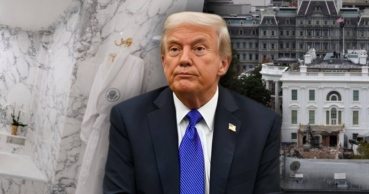 Trump z dumą prezentuje zdjęcia. "Odnowiłem łazienkę"
