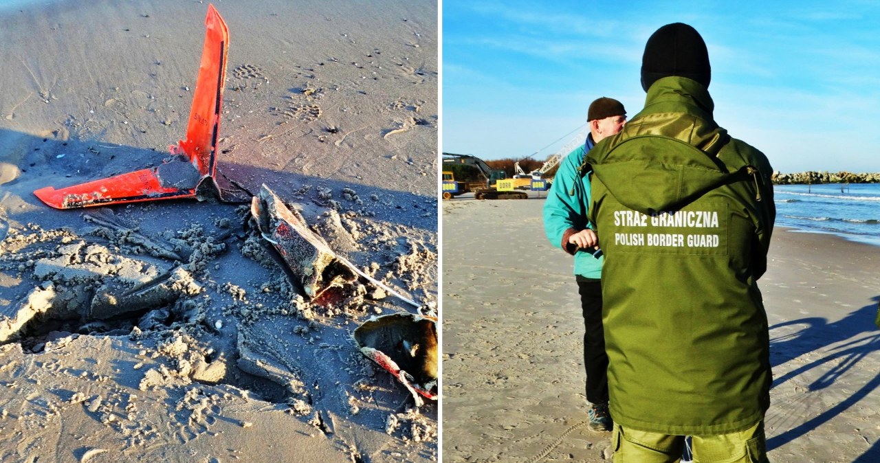 wiadomości,aktualności,Interia Spacerowicz znalazł drona na plaży w Ustce. 