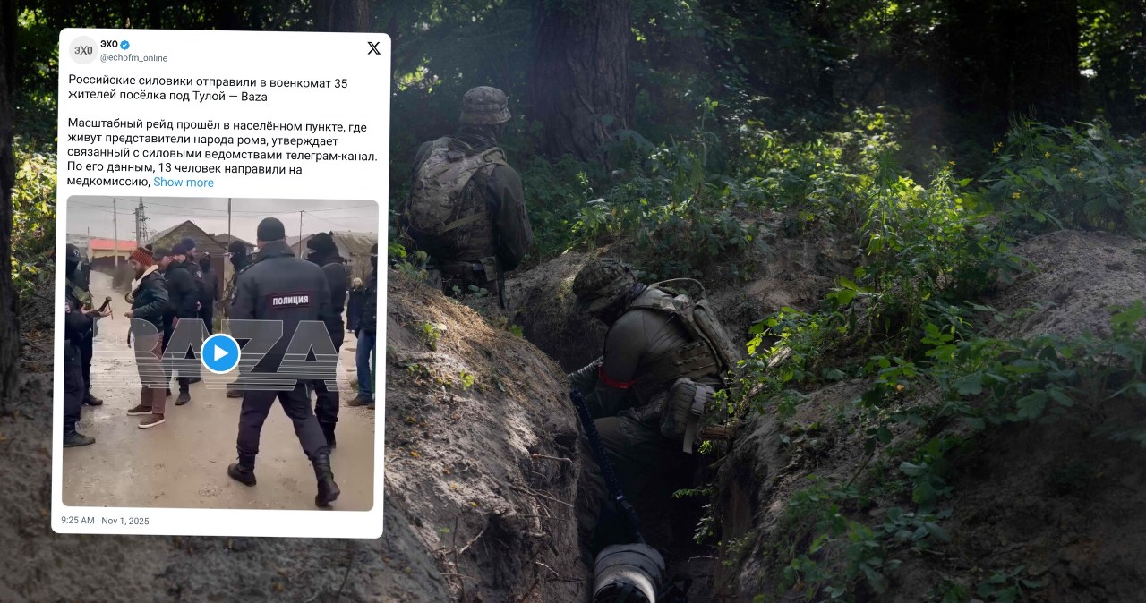 wiadomości,aktualności,Interia Desperackie ruchy Rosjan. Łapanka w romskiej wiosce, dziesiątki zatrzymań