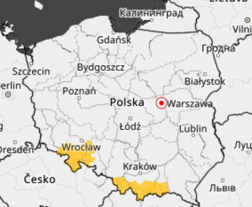 /IMGW  /Zrzut ekranu