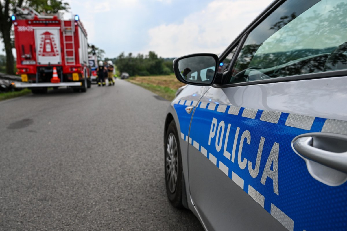 Pościg zakończony uderzeniem w drzewo. Policjant trafił do szpitala