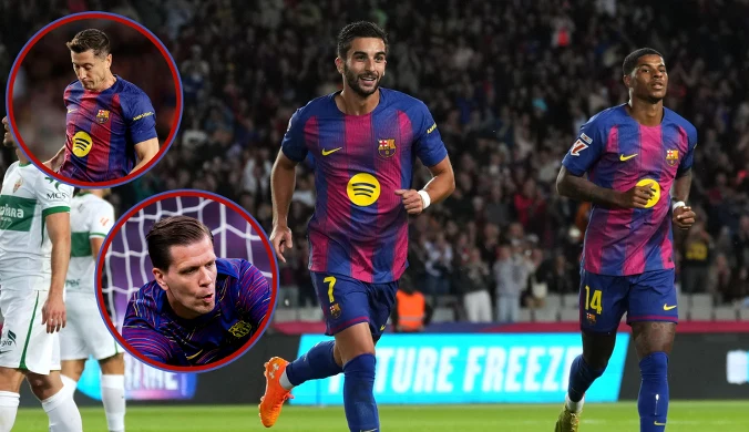 Szczęsny skapitulował, Lewandowski wrócił. Trudny mecz Barcelony z Elche