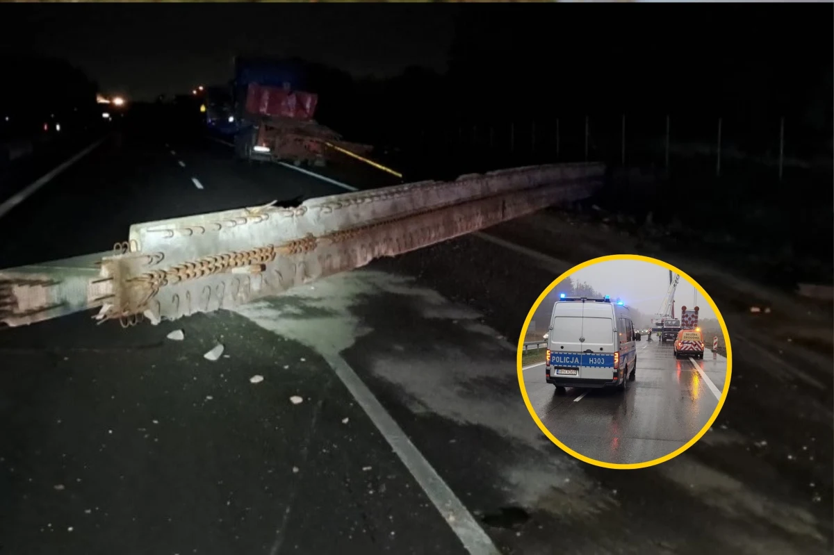 Ciężarówka z naczepą, która przewoziła betonowe belki mostowe o wadze 28 ton, przewróciła się na S17 w okolicach Garwolina. Przed godziną 9 Generalna Dyrekcja Dróg Krajowych i Autostrad poinformowała, że ruch został odblokowany.