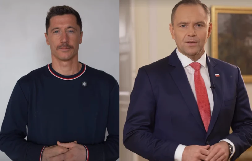 Zaskakujące nagranie Lewandowskiego. Pojawił się na nim prezydent Nawrocki