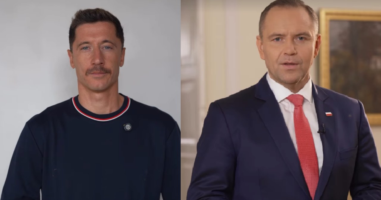 Zaskakujące nagranie Lewandowskiego. Pojawił się na nim prezydent Nawrocki