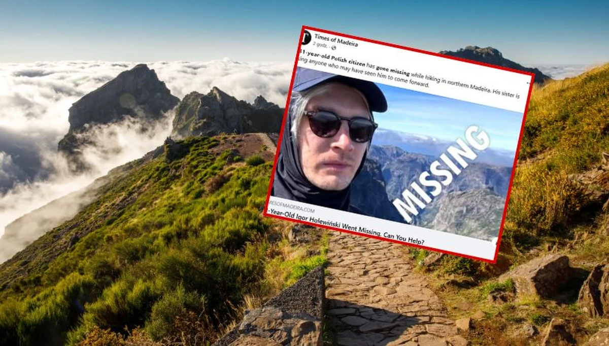 Na portugalskiej wyspie Madera zaginął 31-letni Polak Igor Holewiński. Lokalne portale takie jak dnoticias.pt czy timesofmadeira.com podają, że rodzina mężczyzny apeluje o przekazywanie informacji o zaginionym.