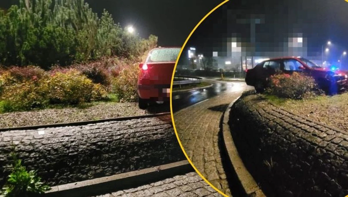 W nocy z 1 na 2 listopada policjanci z Lubina (Dolnośląskie) zatrzymali 23-letniego mężczyznę, który pod wpływem alkoholu, bez uprawnień do kierowania pojazdami i z narkotykami, próbował uciec przed funkcjonariuszami. Kierowca "wylądował" swoim autem na wysepce ronda. Grozi mu do 3 lat więzienia.