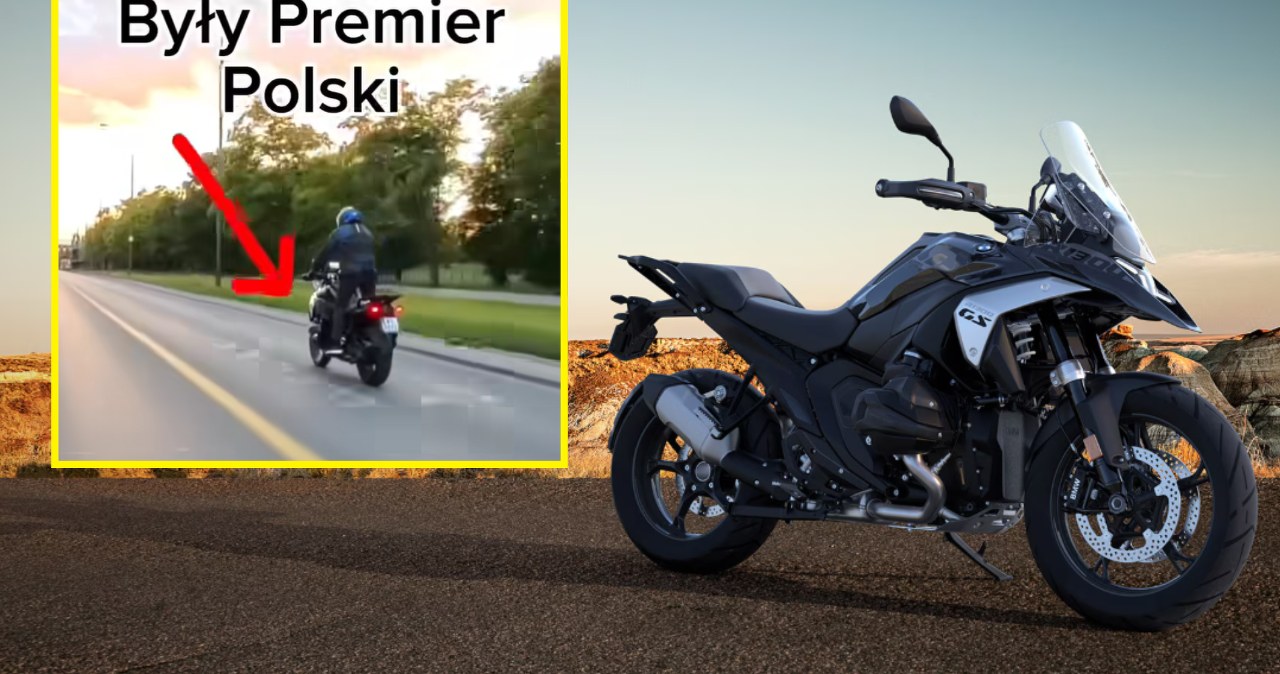 Były premier Polski przyłapany na motocyklu. Wybrał niemieckiego flagowca