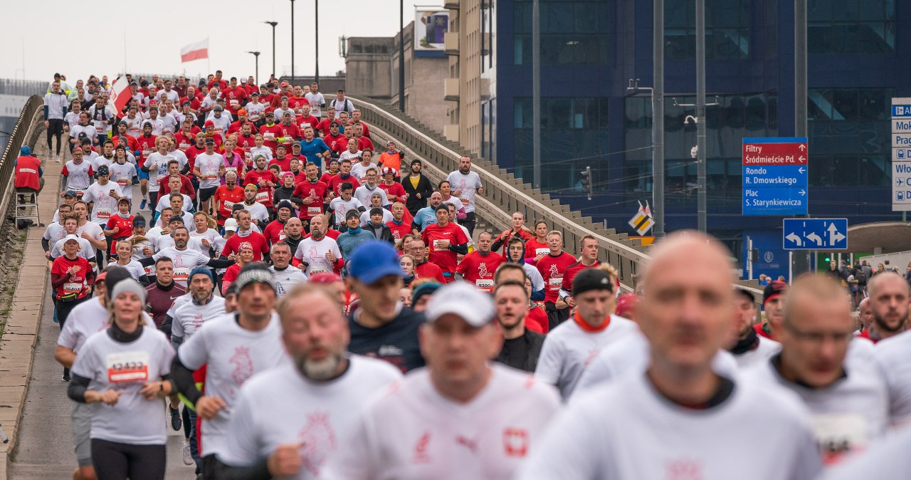 20 tysięcy biegaczy uczci Święto Niepodległości w Warszawie