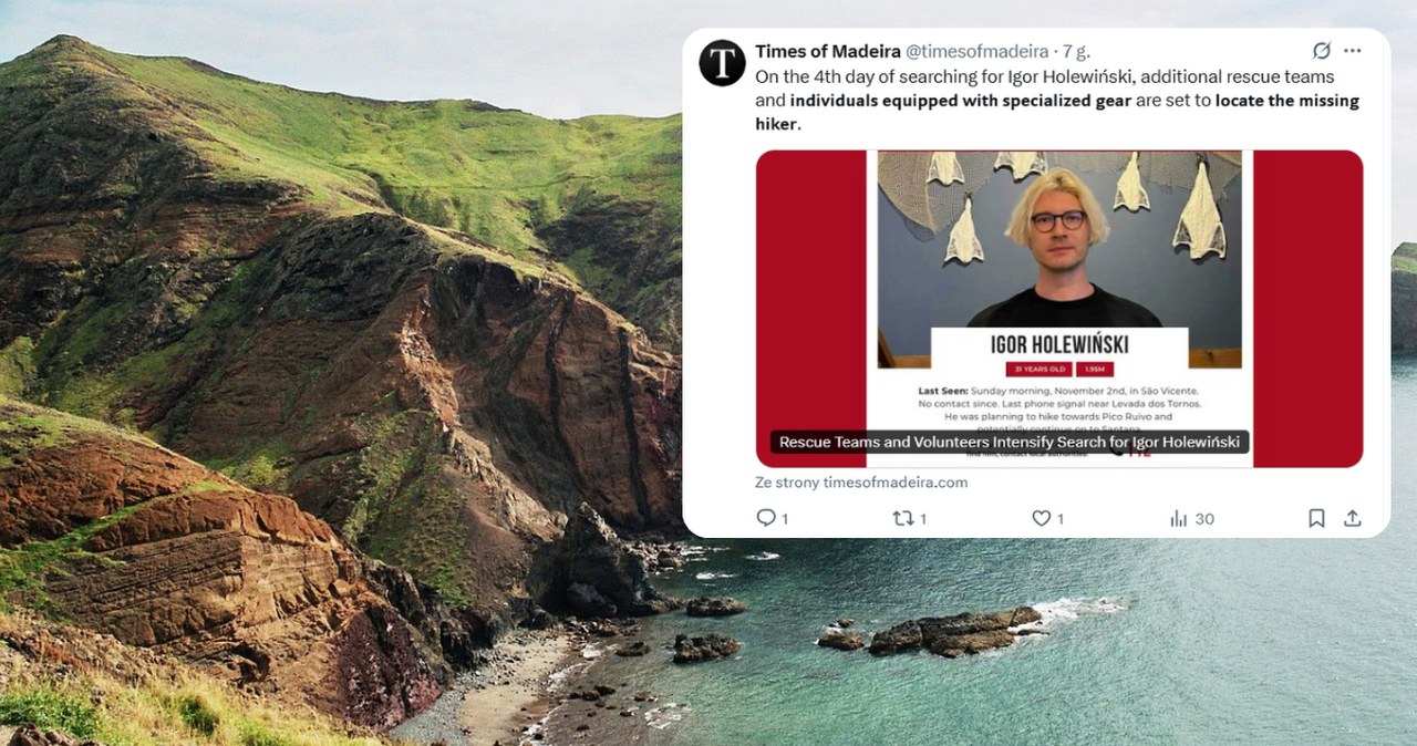 Polak zaginął na Maderze. Trwa akcja służb
