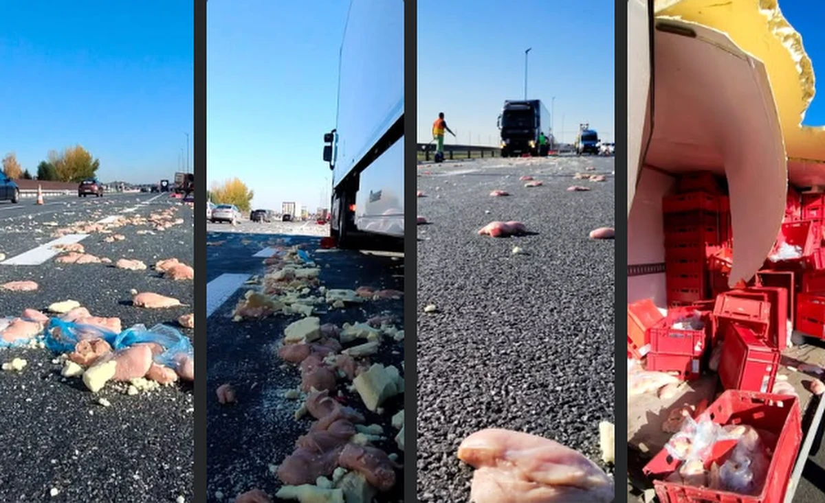 Na autostradzie A4 w okolicach Balic doszło do nietypowego zdarzenia drogowego. W wyniku kolizji z udziałem pojazdu dostawczego, który przewoził artykuły spożywcze, na jezdnię wysypało się mrożone mięso. Ruch w kierunku Rzeszowa był utrudniony.