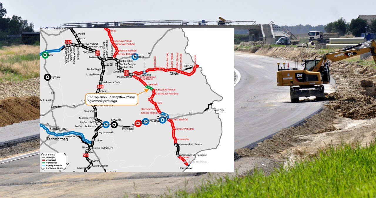 Przetarg na nowy odcinek S17. Ekspresówka coraz bliżej granicy z Ukrainą