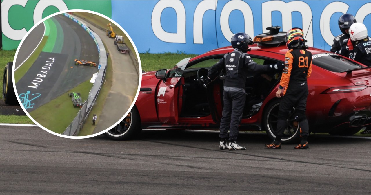 Dantejskie sceny w Brazylii. Wicelider w barierkach, potem taki wypadek