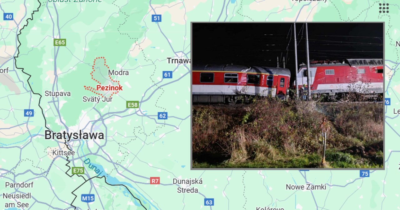 Katastrofa kolejowa na Słowacji. Zderzyły się dwa pociągi