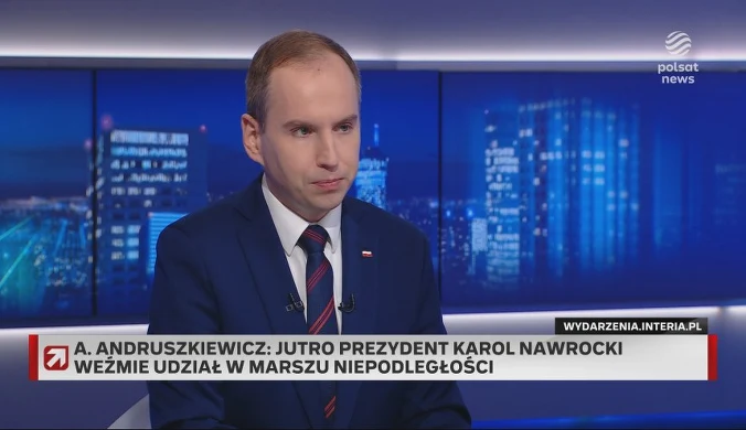 "Gość Wydarzeń". "Kaczyński jest nie tylko kłamcą, ale i chamem". Andruszkiewicz o słowach Mentzena
