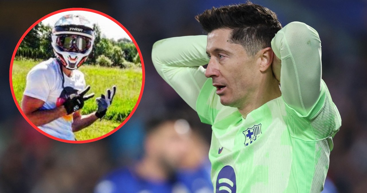 Tylko dwa zdjęcia Lewandowskiego. Już tego nie robi, mógł dostać zakaz