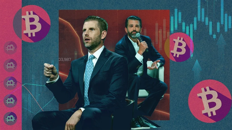 "Financial Times": Synowie Donalda Trumpa budują imperium kryptowalutowe